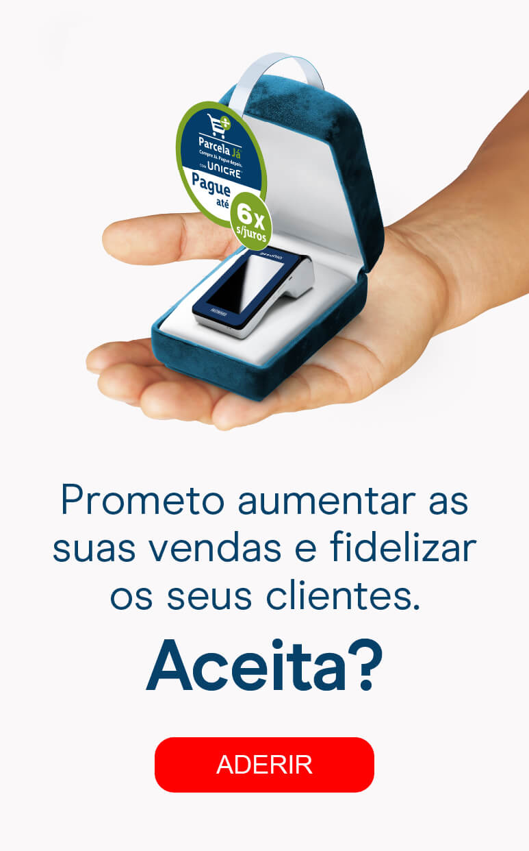 Parcela já com UNICRE | Aumente as vendas do seu negócio